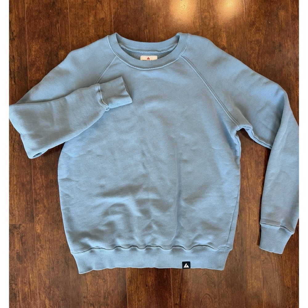 American Giant Mens Blue Crewneck French Terry Pullover Sweatshirt Size M USA